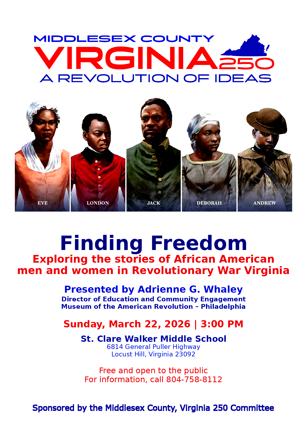 Finding Freedom: Exploring the stories of African American men and women in Revolutionary War Virginia    